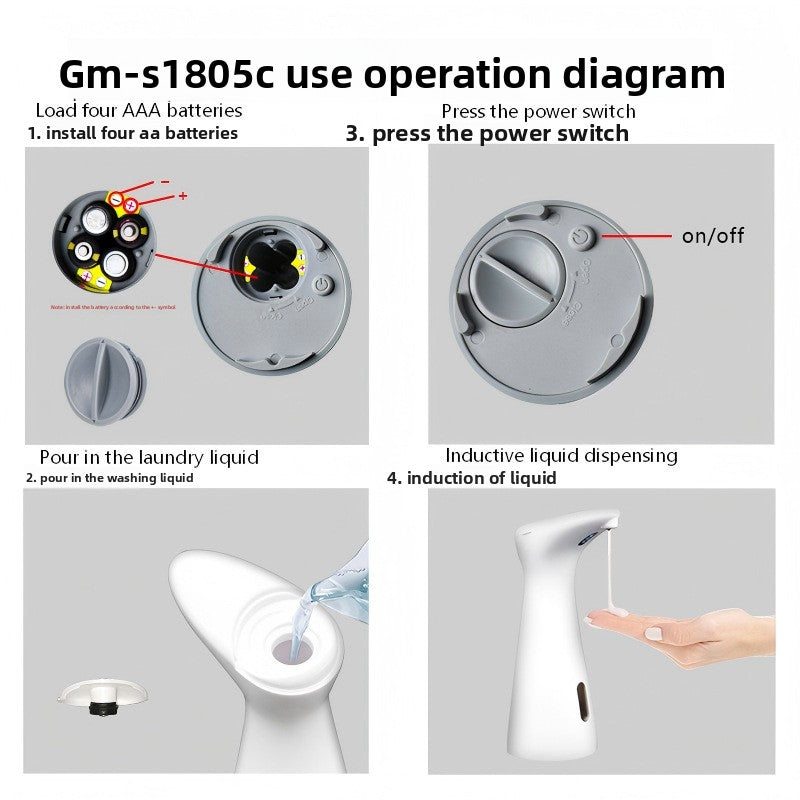 Automatic Touchless Soap Dispenser with Motion Sensor