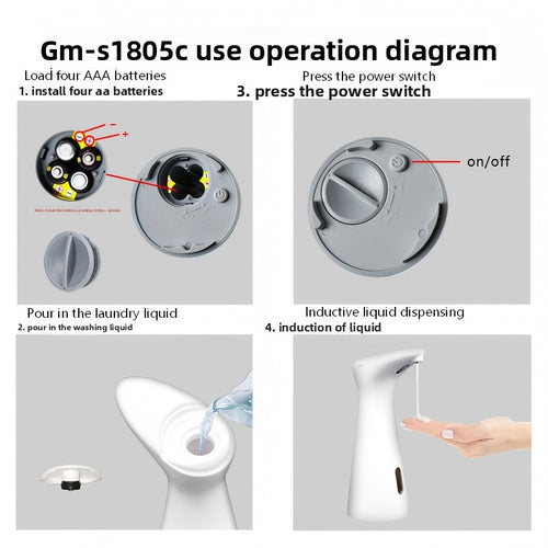 Automatic Touchless Soap Dispenser with Motion Sensor